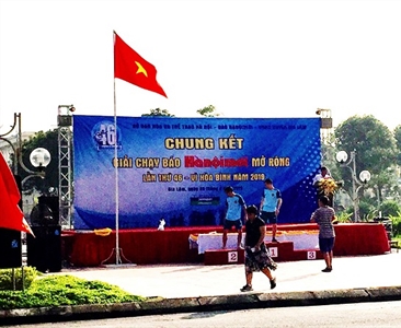 Viện KSND huyện Gia Lâm tham gia chung kết Giải chạy Báo Hà Nội mới năm 2019